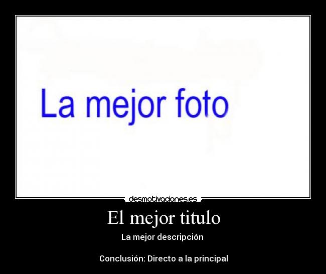 El mejor titulo - 
