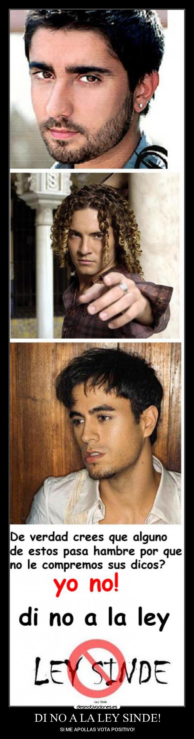 DI NO A LA LEY SINDE! - SI ME APOLLAS VOTA POSITIVO!