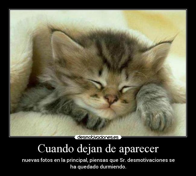 Cuando dejan de aparecer -