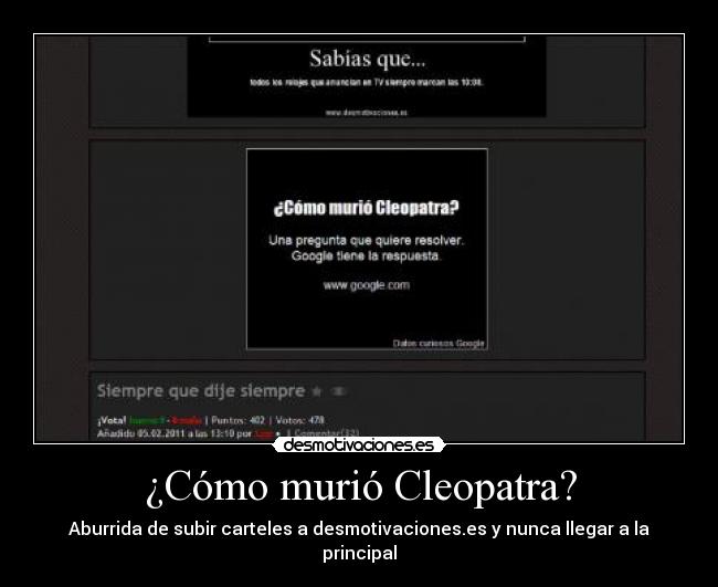 ¿Cómo murió Cleopatra? - 