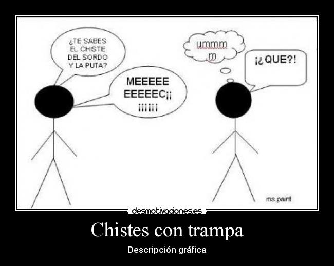 Chistes con trampa - Descripción gráfica