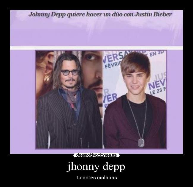 jhonny depp - tu antes molabas