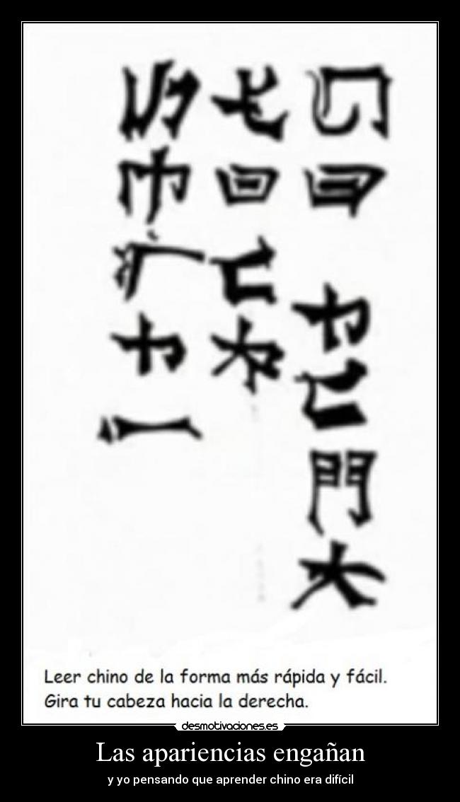 Las apariencias engañan - 