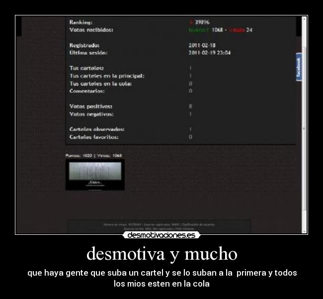desmotiva y mucho -