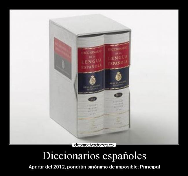 Diccionarios españoles -