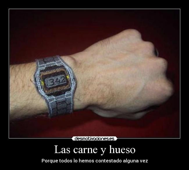 Las carne y hueso -