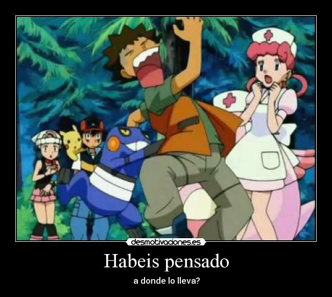 Habeis pensado - a donde lo lleva?