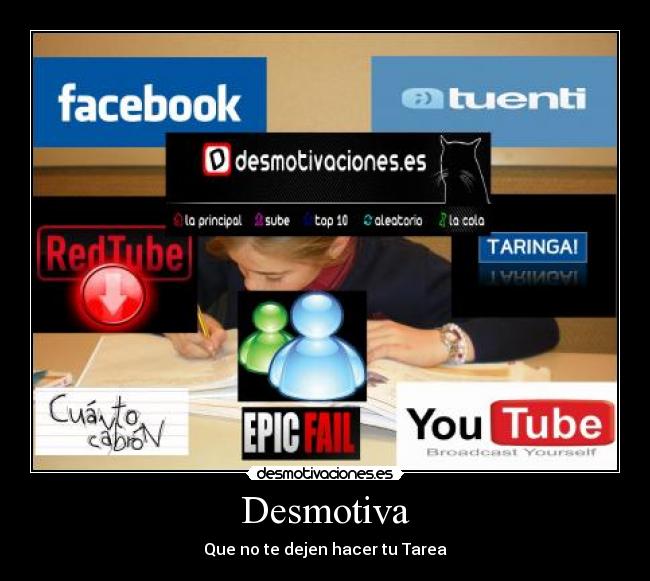 Desmotiva - Que no te dejen hacer tu Tarea