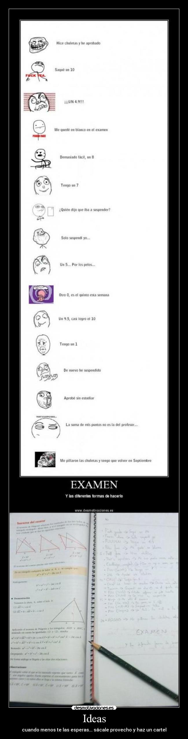 Ideas - cuando menos te las esperas... sácale provecho y haz un cartel