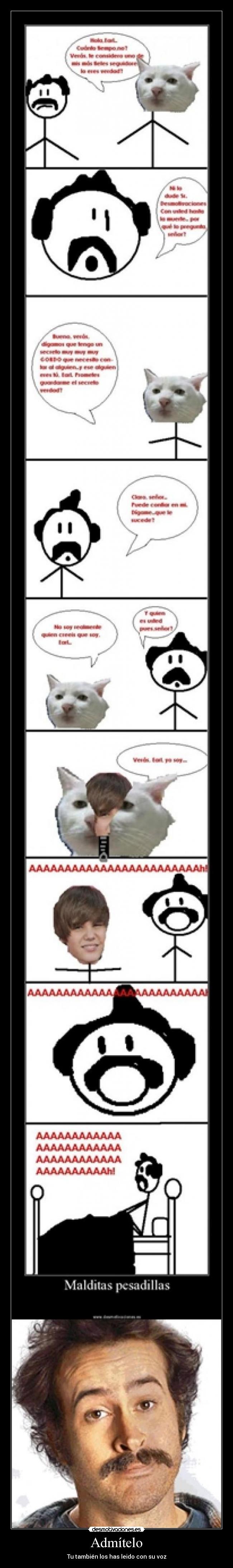 Admítelo - Tu también los has leido con su voz