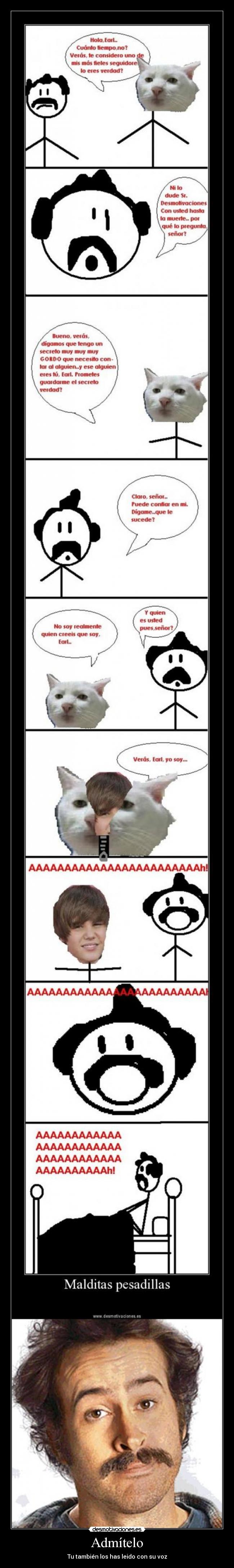 Admítelo - Tu también los has leido con su voz