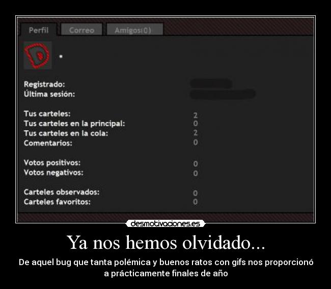 Ya nos hemos olvidado... -