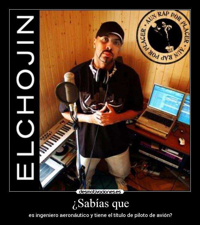 ¿Sabías que - es ingeniero aeronáutico y tiene el título de piloto de avión?