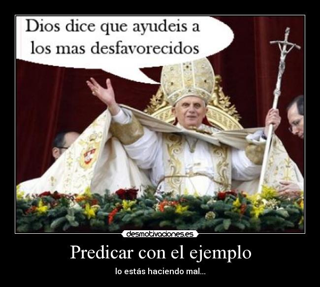 Predicar con el ejemplo - 