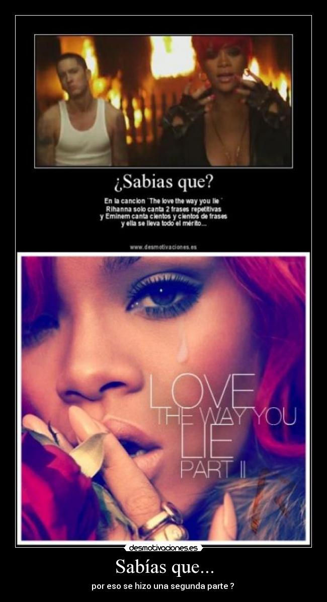 Sabías que... - por eso se hizo una segunda parte ?