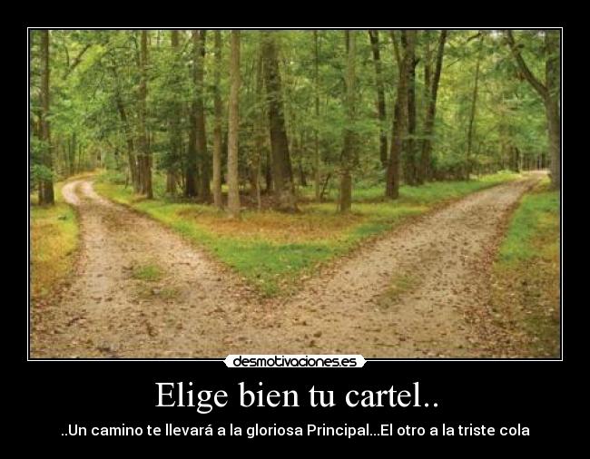 Elige bien tu cartel.. - 