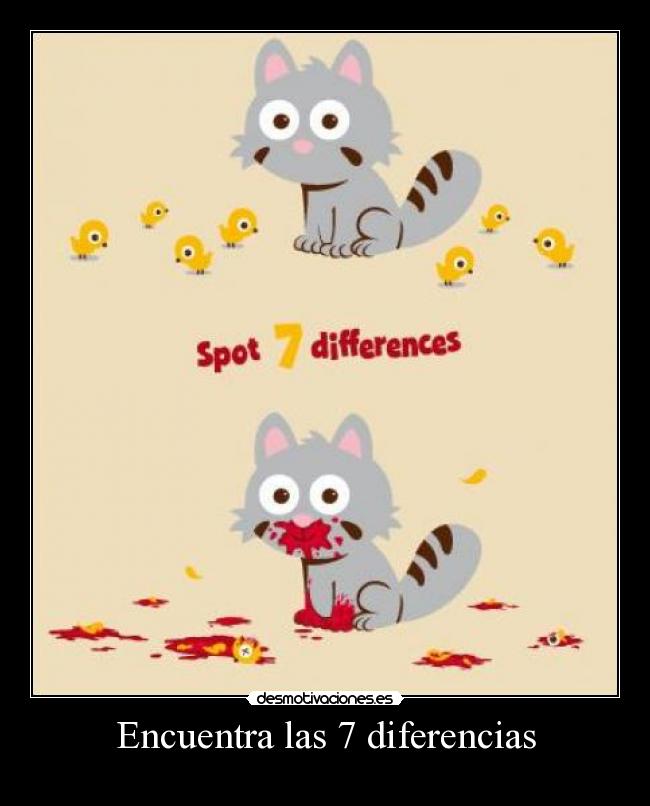 Encuentra las 7 diferencias -