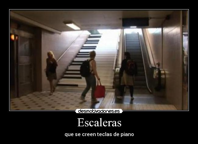 Escaleras - que se creen teclas de piano