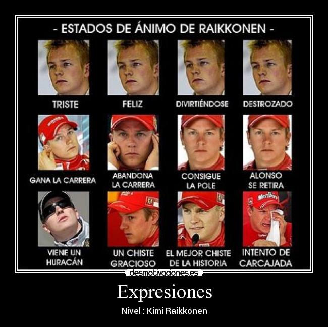Expresiones - Nivel : Kimi Raikkonen