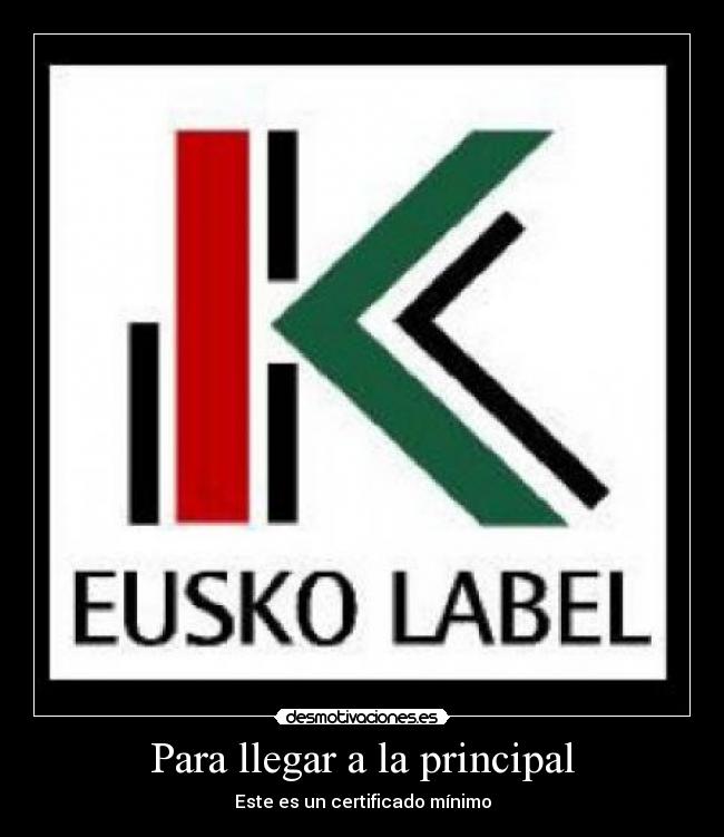 Para llegar a la principal - 