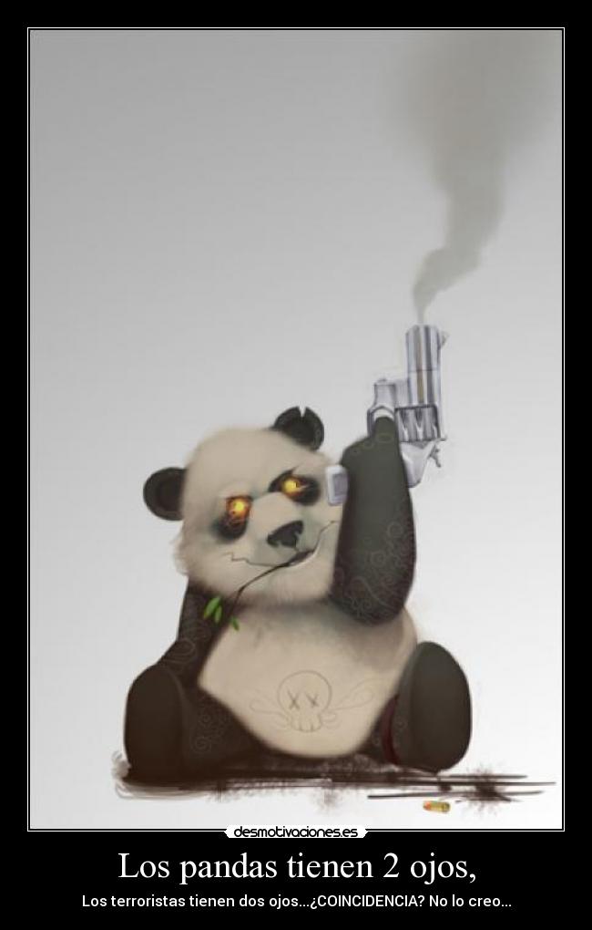 carteles pandas asesinos desmotivaciones