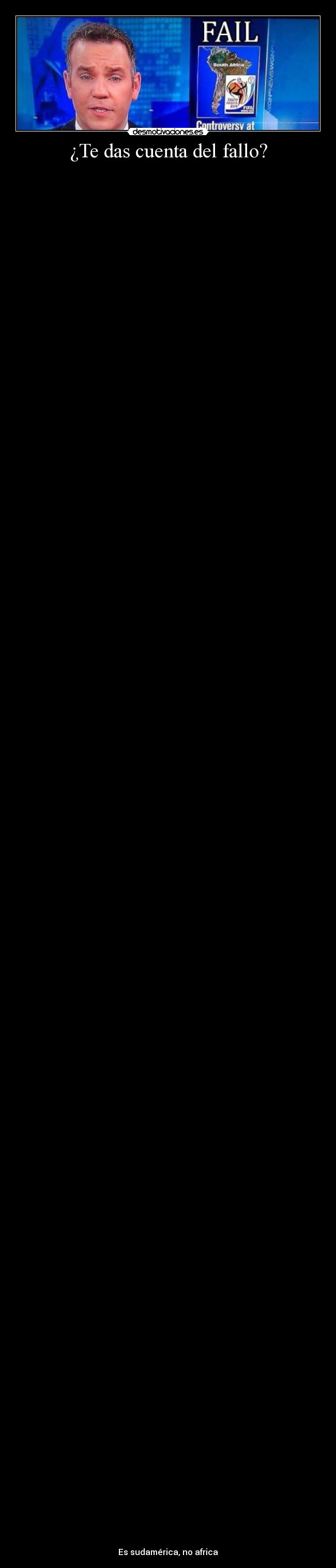 ¿Te das cuenta del fallo? -