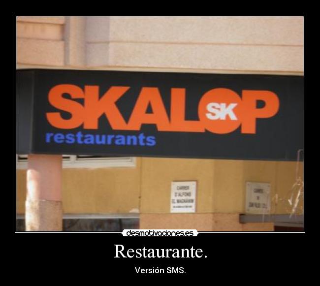Restaurante. - 