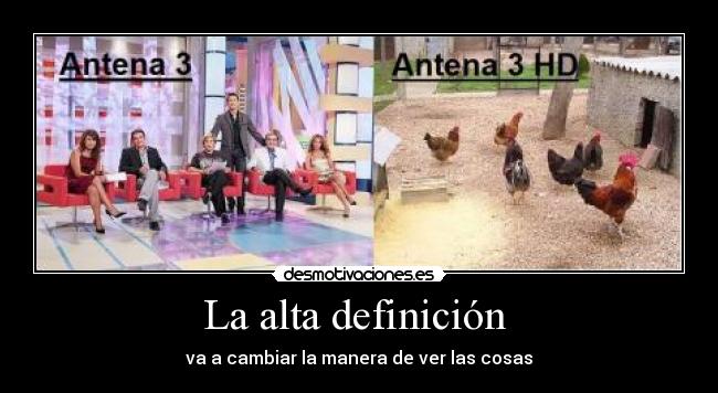 La alta definición -