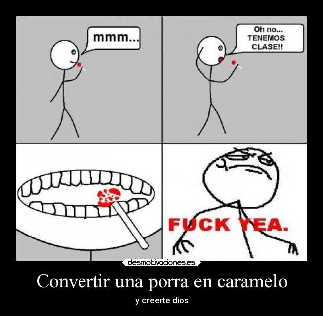 Convertir una porra en caramelo - 