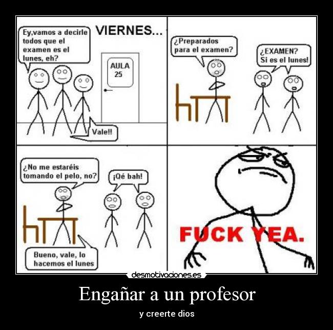 Engañar a un profesor -