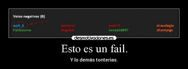 Esto es un fail. -