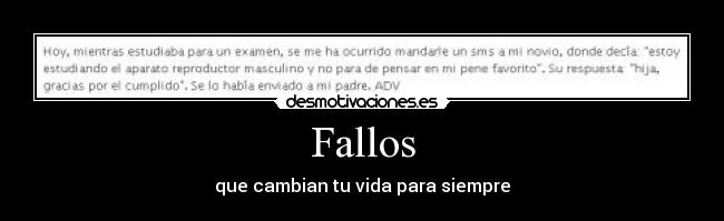 Fallos -