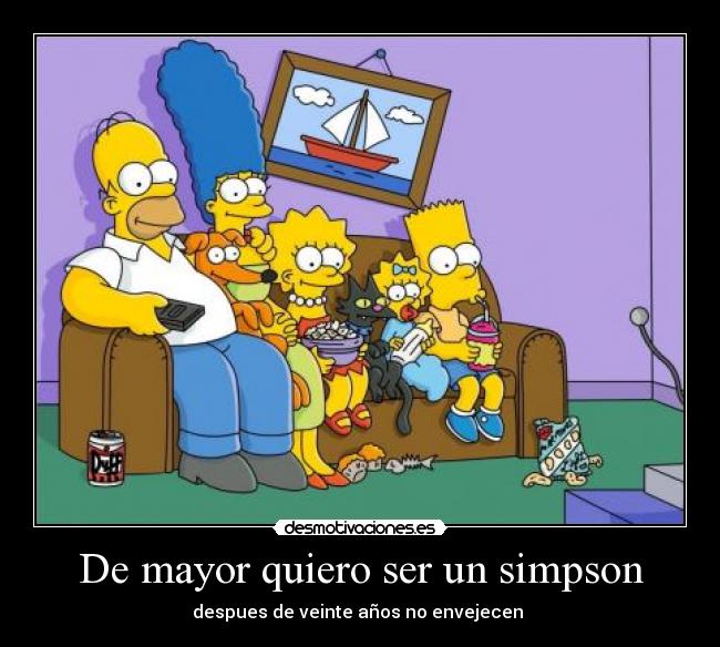 De mayor quiero ser un simpson -