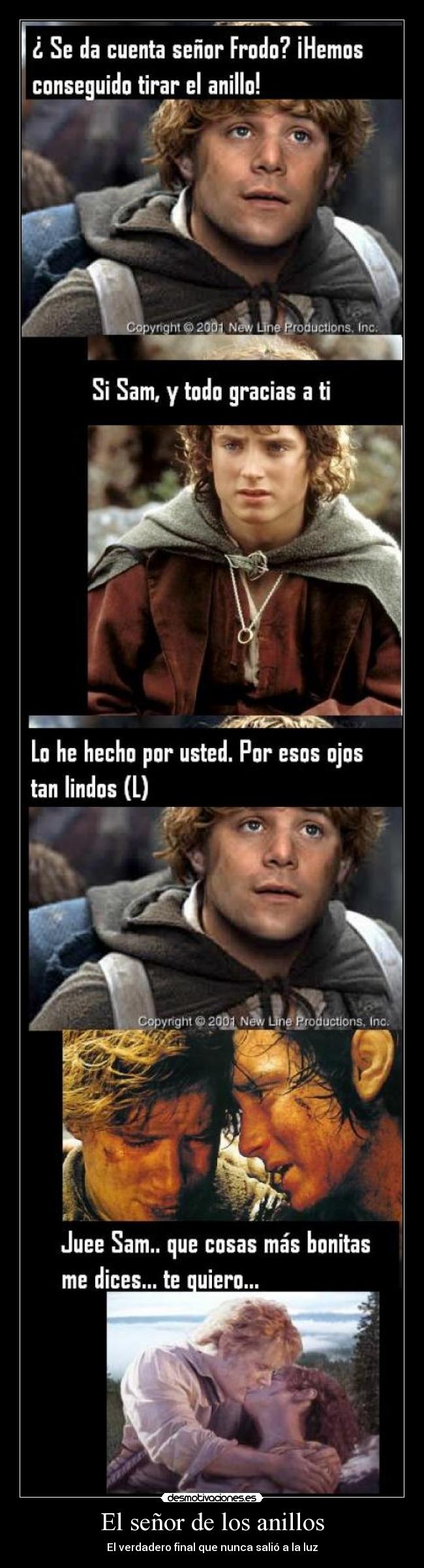 El señor de los anillos - El verdadero final que nunca salió a la luz