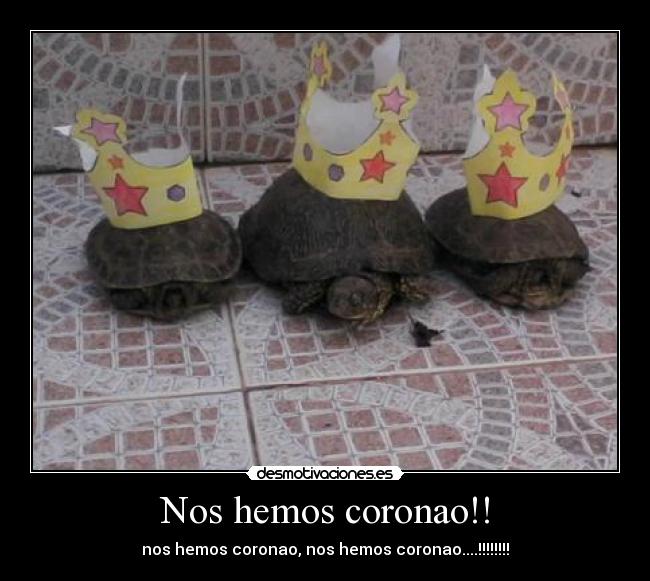 Nos hemos coronao!! - nos hemos coronao, nos hemos coronao....!!!!!!!!