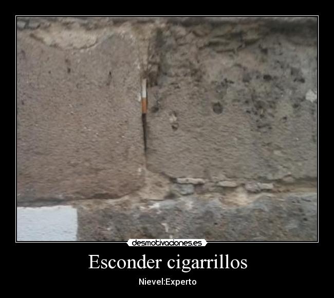 Esconder cigarrillos - 