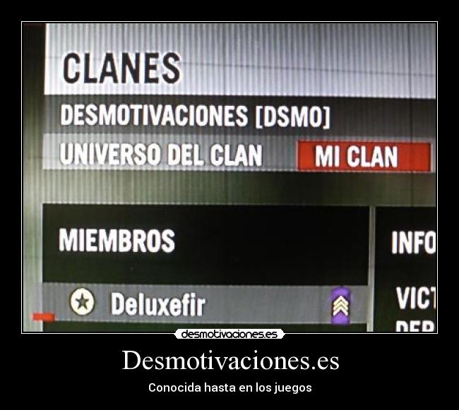 Desmotivaciones.es - Conocida hasta en los juegos