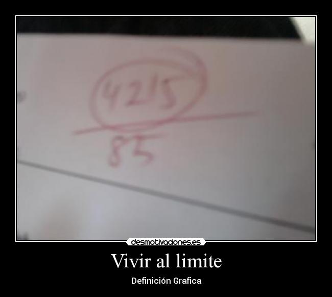 Vivir al limite - 