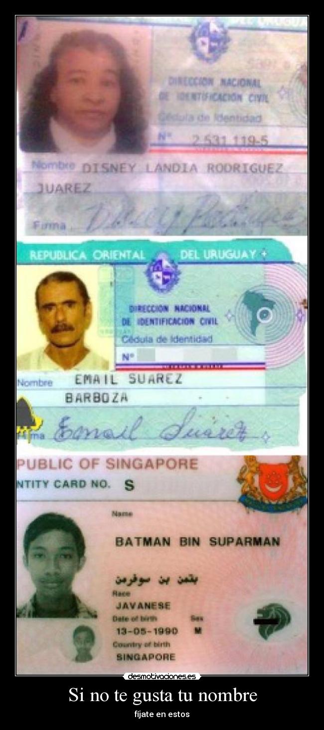 Si no te gusta tu nombre - 