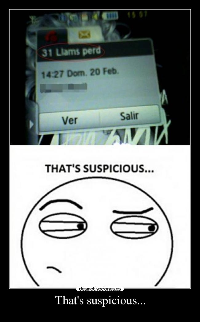 Thats suspicious... -