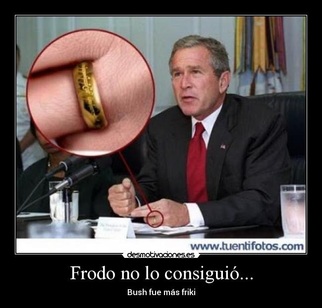 Frodo no lo consiguió... -