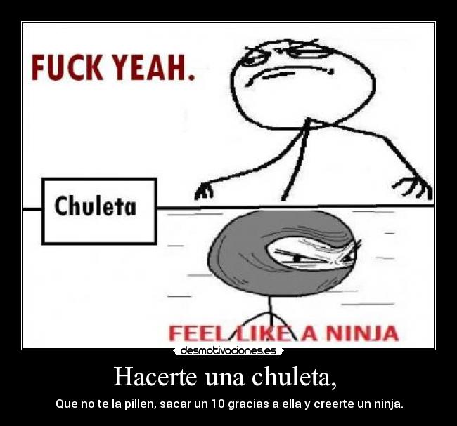 carteles chuleta desmotivaciones