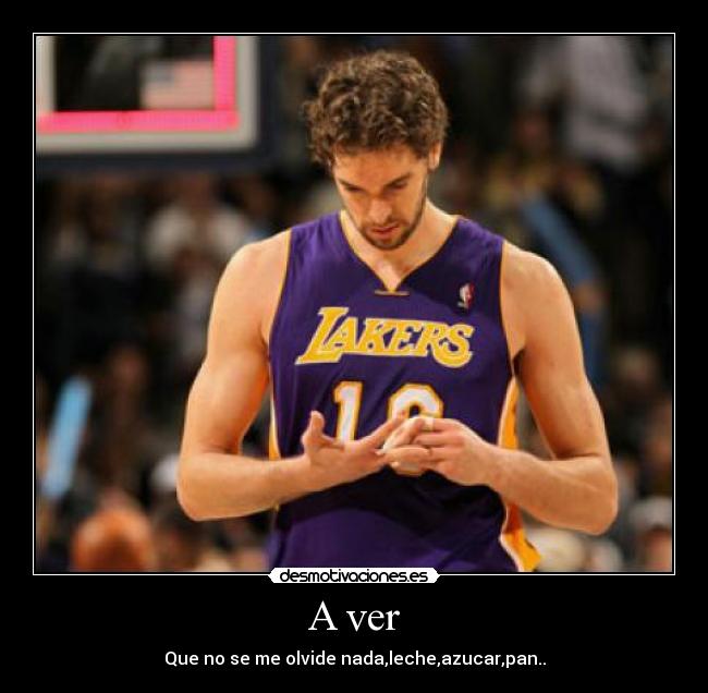 A ver - Que no se me olvide nada,leche,azucar,pan..