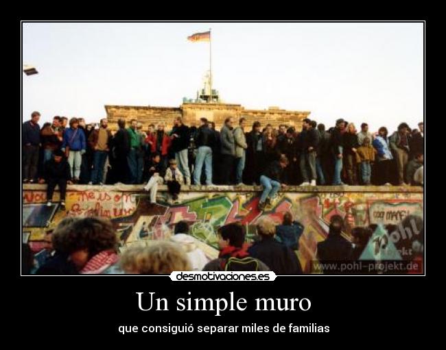 Un simple muro - que consiguió separar miles de familias