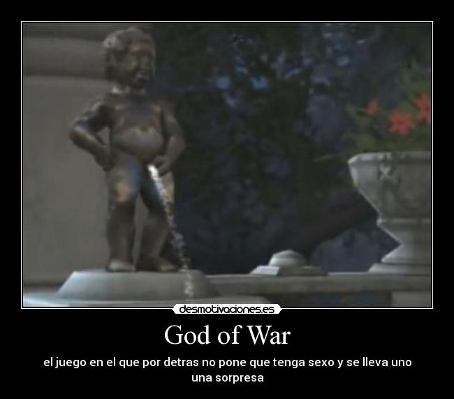 God of War - el juego en el que por detras no pone que tenga sexo y se lleva uno una sorpresa
