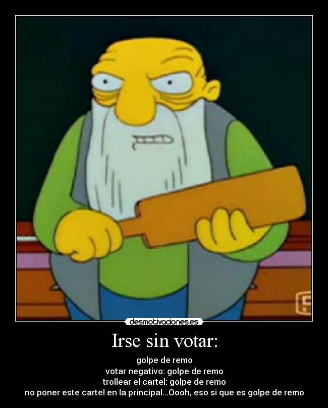 Irse sin votar: - 