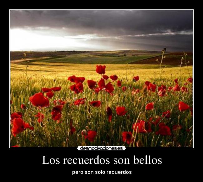 Los recuerdos son bellos -