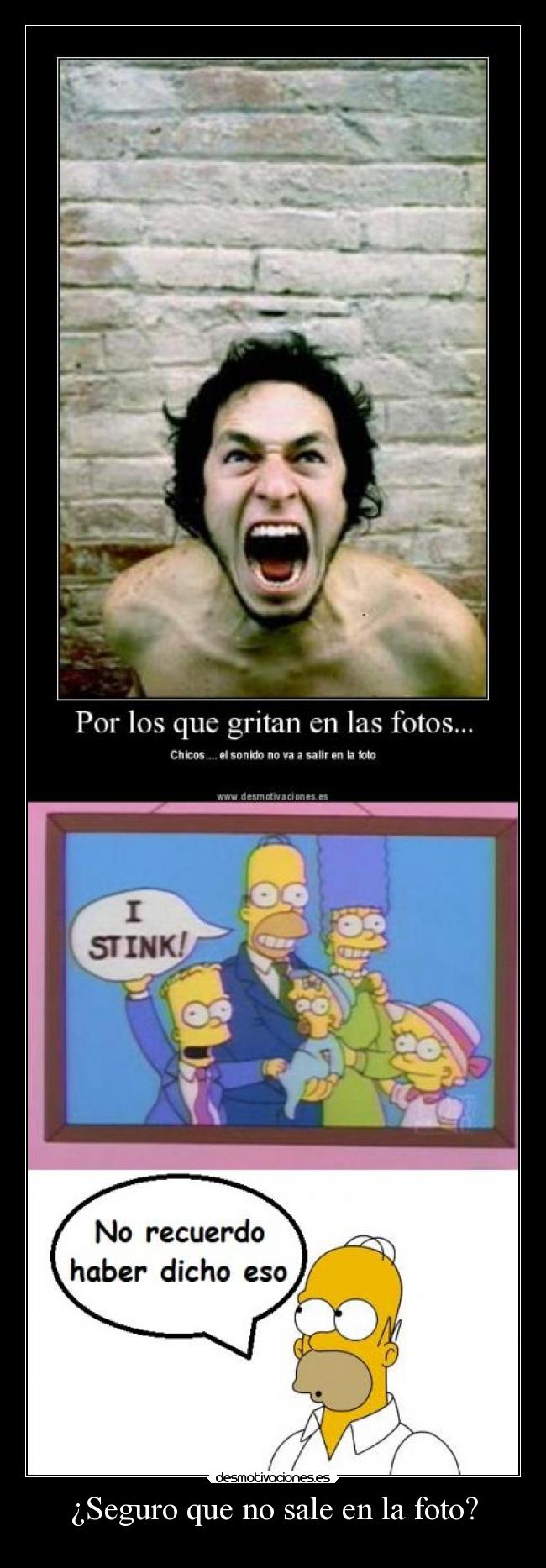 ¿Seguro que no sale en la foto? -