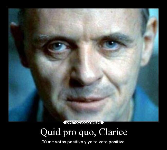 Quid pro quo, Clarice - 