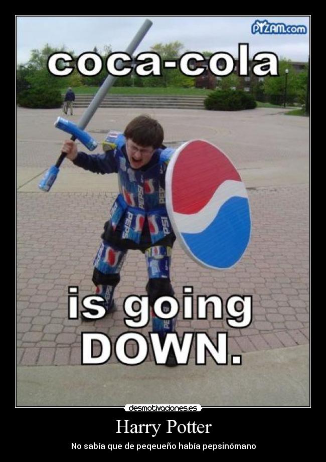 Harry Potter - No sabía que de peqeueño había pepsinómano